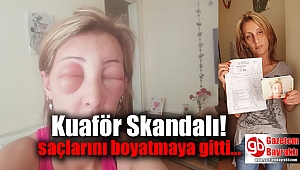 Kuaföre saçlarını boyatmaya gitti bu hale geldi