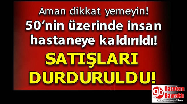 Midye satışı durduruldu