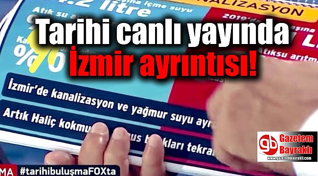 Tarihi canlı yayında İzmir ayrıntısı