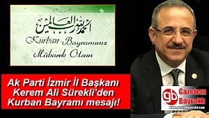 Ak Parti İl Başkanı Kerem Ali Sürekli'den Kurban Bayramı mesajı