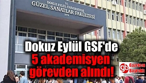 Dokuz Eylül GSF'de 5 akademisyen görevden alındı