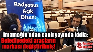 İmamoğlu'ndan canlı yayında iddia: Biz geldikten sonra belediyedeki araçların markası değiştirilmiş