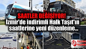 İzmir'de indirimli Halk Taşıt'ın saatlerine yeni düzenleme