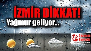 İzmir Dikkat: Yağmur geliyor