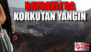 İzmir'in merkezinde orman yangını...