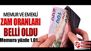 Memur ve emekli zammı belli oldu