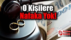 O Kişilere Nafaka Yok