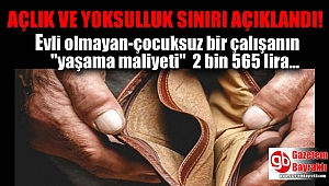 Türkiye'nin açlık ve yoksulluk sınırı açıklandı: Evli olmayan-çocuksuz bir çalışanın