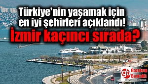 Türkiye'nin yaşamak ve çalışmak için en iyi şehirleri açıklandı