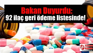 92 ilaç geri ödeme listesine alındı