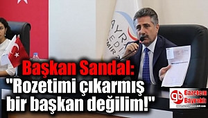 Başkan Sandal: 