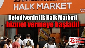 Belediyenin ilk Halk Marketi hizmet vermeye başladı