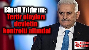 Binali Yıldırım: Terör olayları devletin kontrolü altında