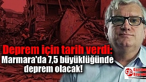 Deprem için tarih verdi: Marmara'da 7,5 büyüklüğünde deprem olacak