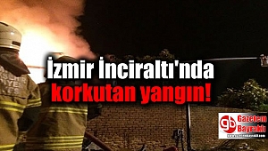 İzmir İnciraltı'nda korkutan yangın