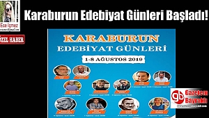 Karaburun Edebiyat Günleri Başladı