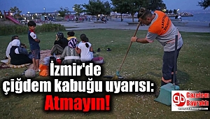 Karşıyaka Sahili'nde çiğdem kabuğu uyarısı: Atmayın