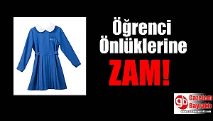 Öğrenci önlüklerine zam