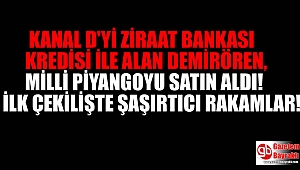Ziraat Bankasından kredi ile Kanal D'yi alan Demirören’in aldığı Milli Piyango'da şüpheli sonuçlar