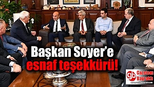 Başkan Soyer’e esnaf teşekkürü