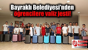 Bayraklı Belediyesi'nden öğrencilere valiz jesti