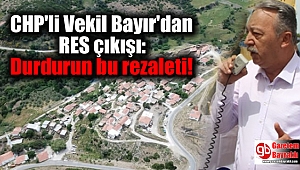 CHP'li Vekil Bayır'dan RES çıkışı: Durdurun bu rezaleti