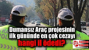 Dumansız Araç projesinin ilk gününde en çok cezayı hangi il ödedi