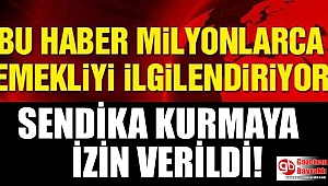 Emekliye sendika yolu