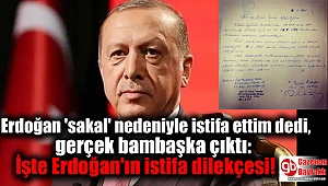 Erdoğan 'sakal' nedeniyle istifa ettim dedi, gerçek bambaşka çıktı: İşte Erdoğan'ın istifa dilekçesi