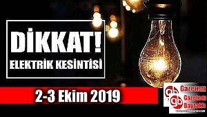 İzmir'de elektrik kesintisi (2-3 Ekim 2019)