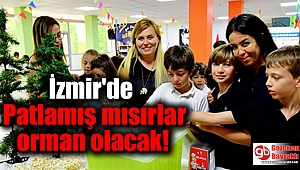 İzmir'de Patlamış mısırlar orman olacak