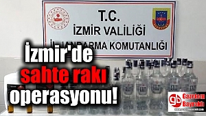 İzmir'de sahte rakı operasyonu