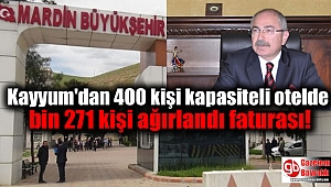 Kayyum'dan 400 kapasiteli otelde bir gecede bin 271 kişi ağırlandı faturası