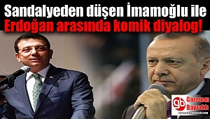 Sandalyeden düşen İmamoğlu ile Erdoğan arasında komik diyalog