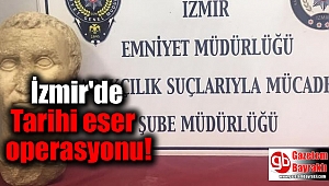 Tarihi eser operasyonu: 2 bin 100 yıllık heykel başı ele geçirildi
