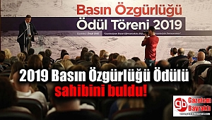 2019 Basın Özgürlüğü Ödülü sahibini buldu