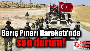 Barış Pınarı Harekatı'nda son durum