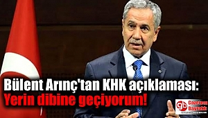 Bülent Arınç'tan KHK açıklaması: Yerin dibine geçiyorum
