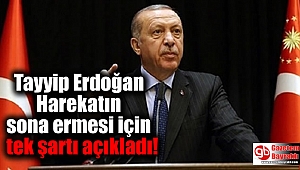 Erdoğan Harekatın sona ermesi için tek şartı açıkladı