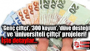 ‘Genç çiftçi’, ‘300 koyun’, 'düve desteği’ ve ‘üniversiteli çiftçi’ projeleri: İşte detaylar