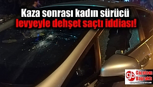 Kaza sonrası kadın sürücü levyeyle dehşet saçtı iddiası