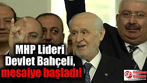 MHP Lideri Devlet Bahçeli, mesaiye başladı