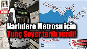 Narlıdere Metrosu için Tunç Soyer tarih verdi