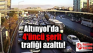 Altınyol'da 4'üncü şerit trafiği azalttı