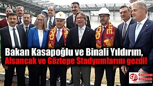 Bakan Kasapoğlu ve Binali Yıldırım, Alsancak ve Göztepe Stadyumlarını gezdi