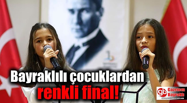 Bayraklılı çocuklardan renkli final