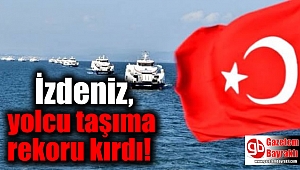 İzdeniz, yolcu taşıma rekoru kırdı