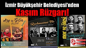İzmir Büyükşehir Belediyesi'nden Ahmed Adnan Saygun Sanat Merkezi'nde Kasım Rüzgarı