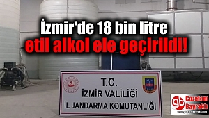İzmir'de 18 bin litre etil alkol ele geçirildi