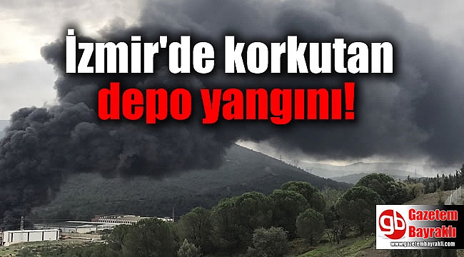 İzmir'de depo yangını